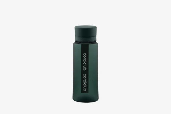Coral Club Plastic Bottle, Dark Green